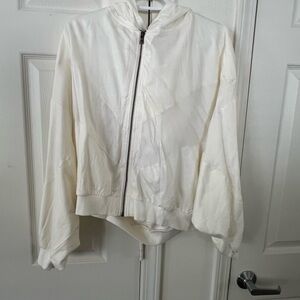 PINK Victoria's Secret Cream Bomber Jacket